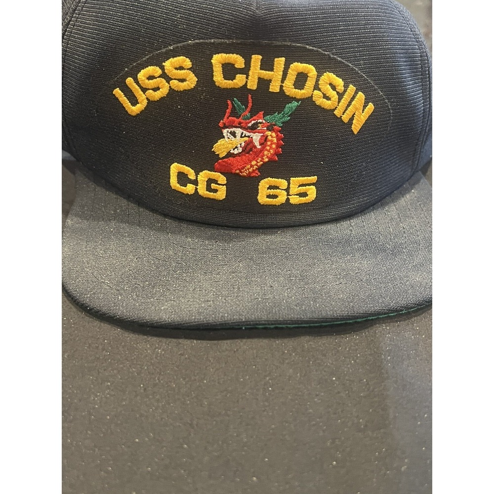 Vintage USA Navy Chosin Trucker Hat- SnapBack Navy Color - Picture 2 of 6